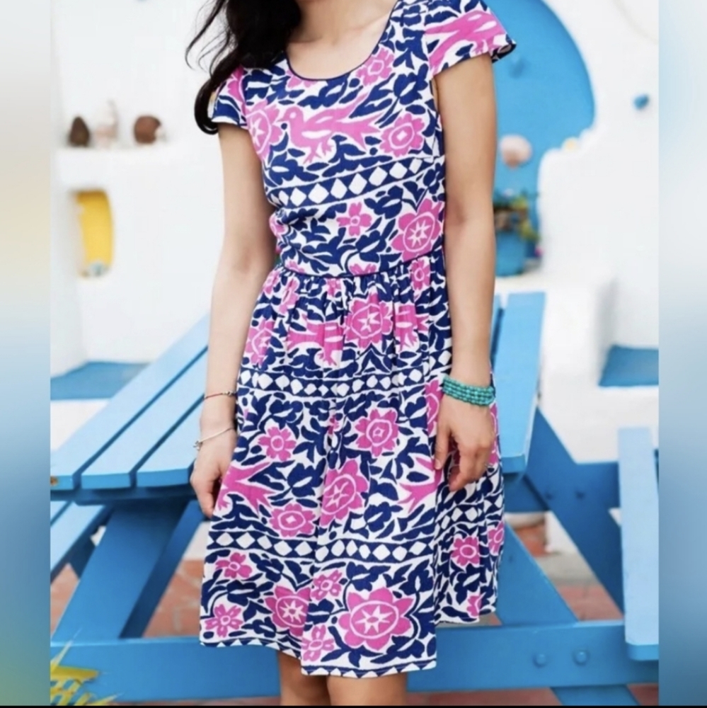 Anthro Maeve colorful folk art motif dress -8